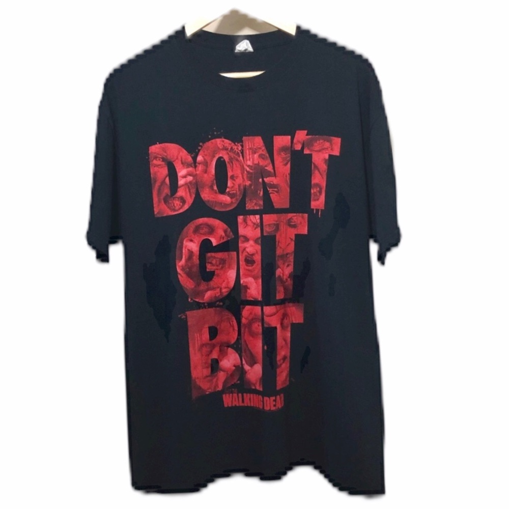 Walking Dead Tee DON’T GIT BIT Short Sleeve Black